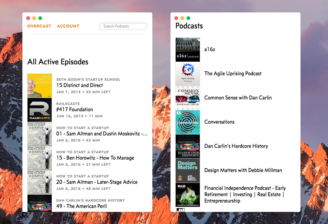 podcast for mac app